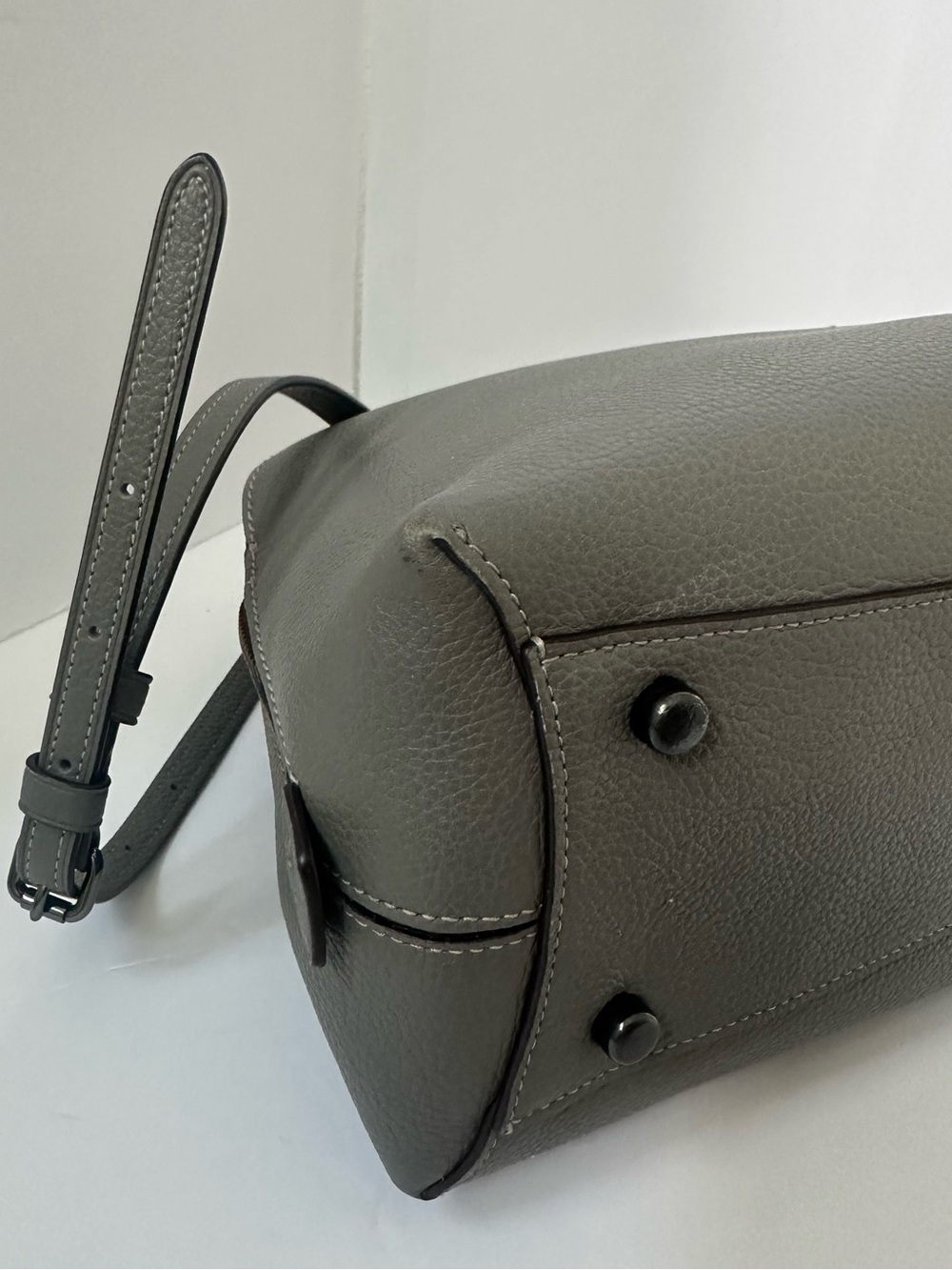 COACH Quinn Satchel Pebble Leather Hand/Shoulder/Crossbody 30951 Heather Gray - Picture 14 of 14